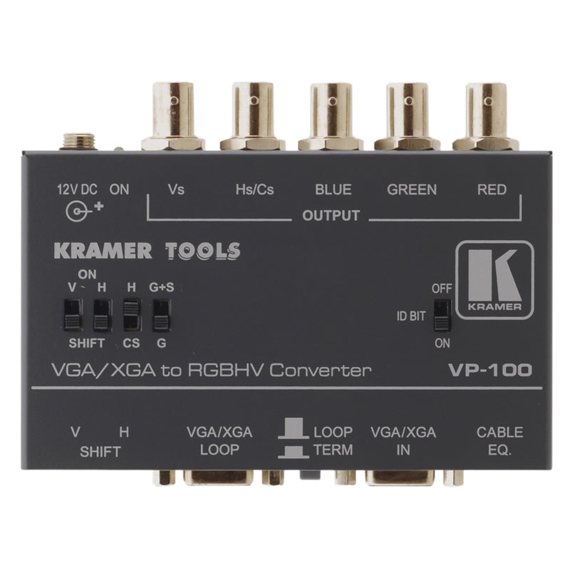 Kramer VP-100 Computer Graphics Video naar RGBHV Format Converter